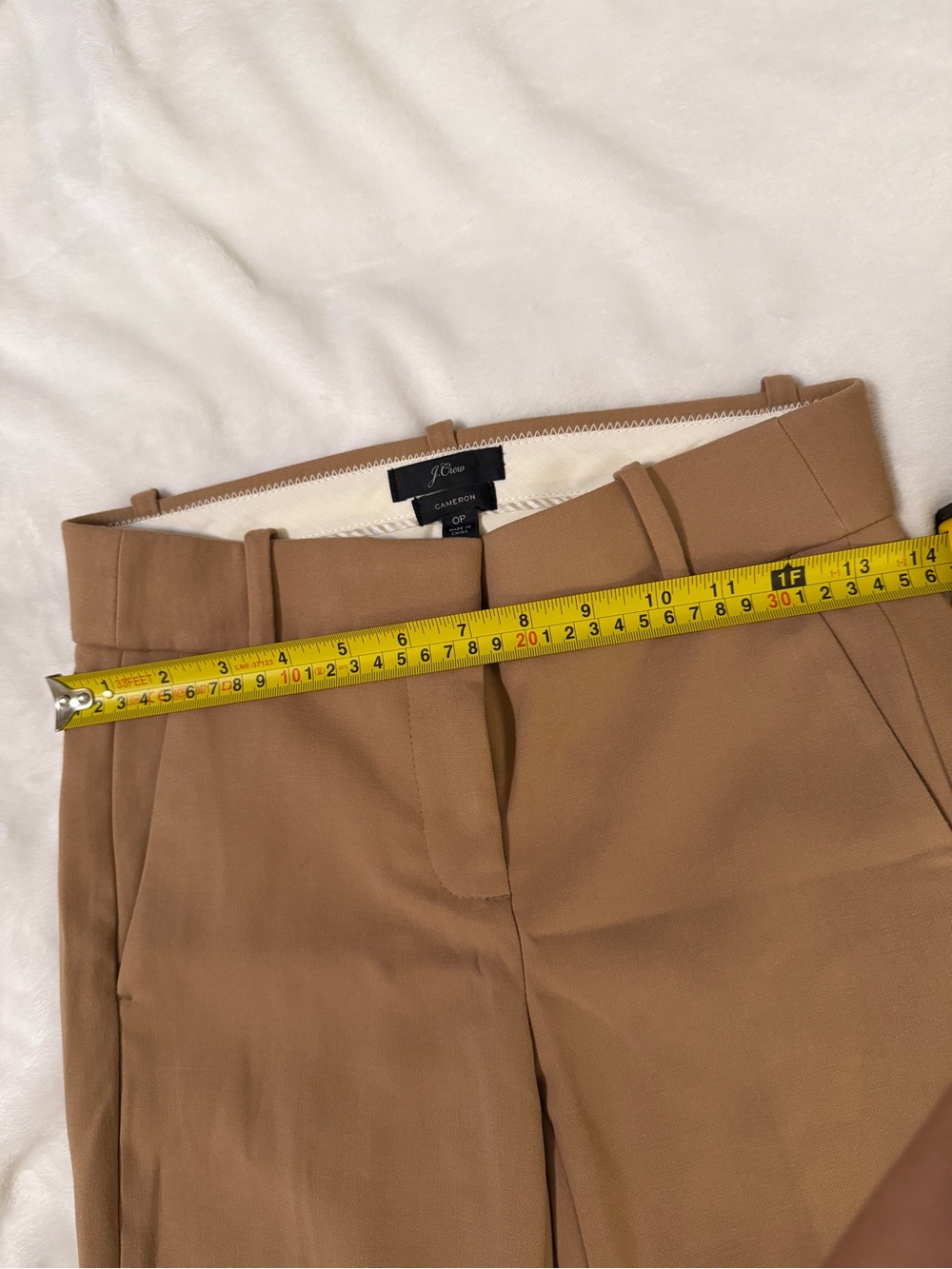 J. Crew Women's Tailored Camel/Tan Cameron Trousers - Petite - Picture 5 of 6